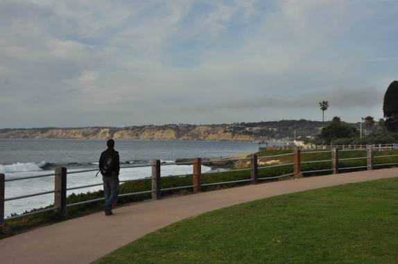 Caminhando pela orla de La Jolla, em San Diego, no sul da Califórnia - Estados Unidos